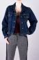Mobile Preview: 80s Blue Washed Vintage Jeansjacke - Rainbow Star