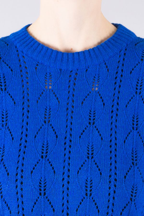 Königsblauer Vintage Pullover -M- Leandra